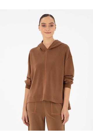Pierre Cardin Kadın Kahverengi Sweatshirt 50290985-vr029