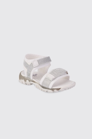 Panço Kız Bebek Beyaz Sandalet 2612gb10020