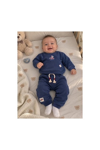 Miniworld Erkek Bebek İkili Takım 18885 18900 İndigo İndigo