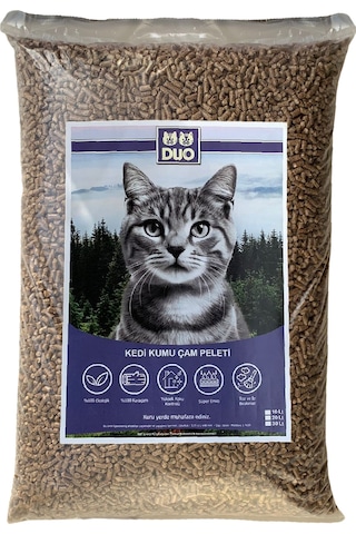 Duo Kedi Kumu Karaçam Peleti 30 L