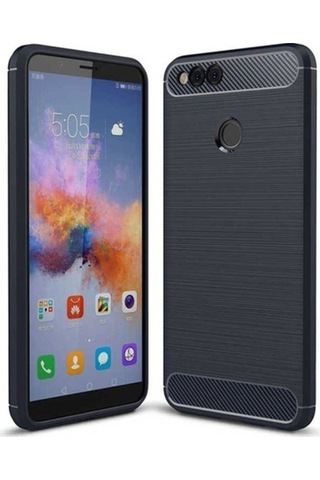 Huawei Honor 7x Kılıf Zore Room Silikon Kapak Lacivert