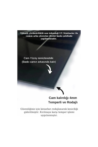 Mavi Altın Şeffaf Çiçekler Soyut Doğa Cam Tablo Modern Sanat Tablosu Uv Baskılı Canlı Renkler Kafe Ve Ofis İçin Anlamlı Hediye Seçeneği