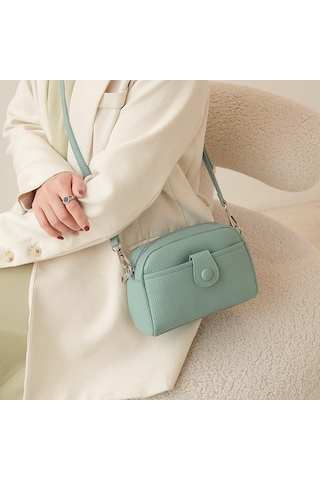 Pembe Küçük Çanta Kadın Moda Messenger Çanta Basit Küçük Kare Çanta Çok Yönlü Omuz Çantası Moda Pembe