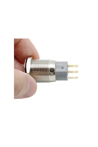 16mm Metal Panel Montaj Düz Kafa Latch Buton No Nc Dc 6a 12v Ac 3a 250v Ip67 Su Geçirmez Düğme Star