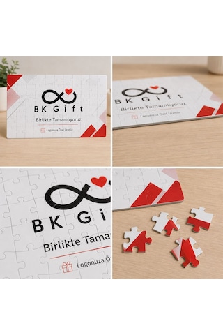 Logonuza Özel 10 Adet 42 Parça A4 Boyutlu Masaüstü Destekli Kurumsal Puzzle Seti