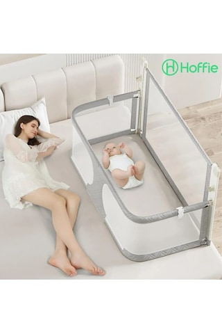 3in1 Katlanır Bebek Güvenlik Bariyeri,yatak Üstü Bebek Beşiği,koruyucu Birlikte Uyuma,açılır Kapanır