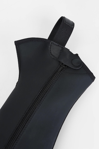 Tattini Unisex Hakiki Deri Siyah Binici Konç Çizme 990 Gambalı Strech Konc Sıyah