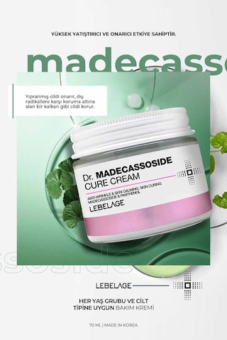 Lebelage Panthenol Ve Centella Ile Onarıcı Ve Yatıştırıcı Krem Dr Madecassoside Cure Cream