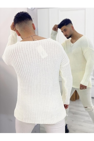 Elku Moda Elkumoda Kazak Oversize Triko Bol Kesim Salaş Kazak-2823