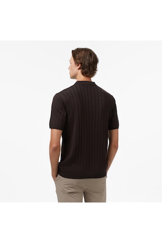 Nautica Erkek Kahverengi Classic Fit Kazak Düz S57307t Kahverengi