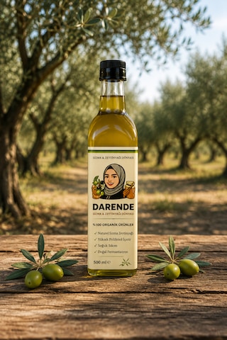 Naturel Sızma Zeytinyağı 500 Ml Soğuk Sıkım Organik Ürün