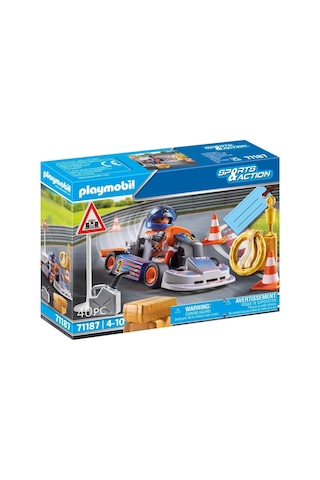 Playmobil Yarış Arabası Ve Yarışçı Figürü 71187 40 Parça