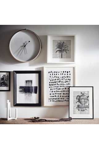 Ikea Rotblöta Duvar Saati 42 X 5 Cm Siyah