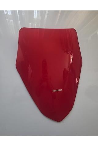 Motocam Küba Newcity 125 Ön Cam 2023-2026 Model 43cm Kırmızı Renkli Sportif