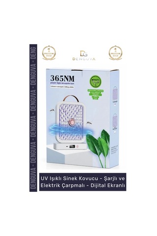 Sinekkouvucu Sinek Kovucu Mor Uv Işık Şarjlı Taşınabilir Haşere Elektrik Çarpmalı Dijital Ekranlı