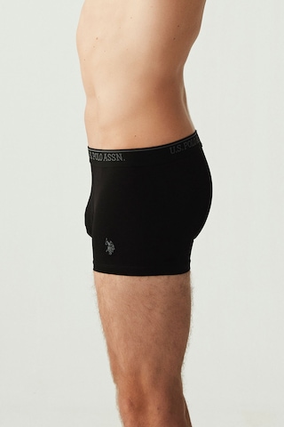 U.S. Polo Assn. Erkek Siyah 3 Lü Boxer 80097
