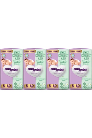 Canbebe Bebek Bezi Beden:5 11-18kg Junior 320 Adet Mega Avantaj 5 Numara