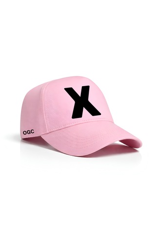 Ogc X Harfi Unisex Şapka Pembe
