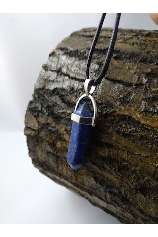 Lapis Lazuli Taşi Kolye/ Çivi Şeklinde Doğaltaş Kolye Çok Renkli