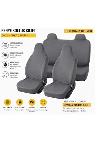 Oto Servis Kılıfı Penye Kılıf Gri Universal Ön Ve Arka Koltuk Kılıfı Penye Universal Oto Servis Kılıfı Penye Kılıf Gri Universal Ön Ve Arka Koltuk Kılıfı Penye Universal