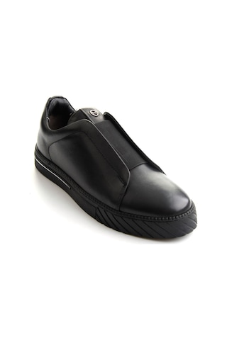 Bambi Siyah Antik Hakiki Deri Erkek Sneaker E01610197141
