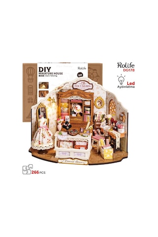 Rolife Dg178 Elsa'nın Terzi Dükkanı Elsa's Tailoring Dıy Minyatür Maket Model Seti Mini Dollhouse 3d Model Kit Detaylı Dekoratif Hobi Seti 3d Puzzle Tiny House
