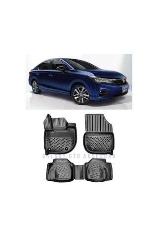 Honda City 3D Havuzlu Paspas 2021 Yeni Honda City Havuzlu Pasp .