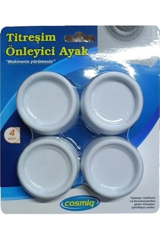 Cosmiq Titreşim Önleyici Ayak - 4 Adet 1 Takım Beyaz
