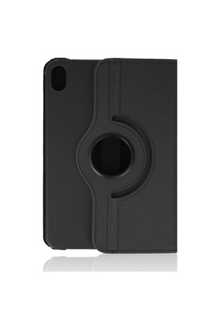 iPad Uyumlu Mini 6 Kılıf 360 Tablet Deri Kılıf - Siyah - 100 Arka Kapak