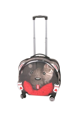 Lepus Wheel Bag Tekerlekli Kedi Ve Köpek Taşıma Çantası Siyah 42x44x23 Cm