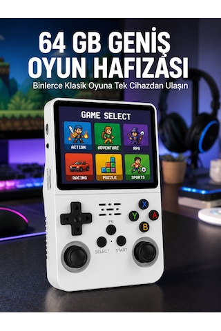 Klasik Oyun Konsolu 64 Bit İşlemci Ve Çift Kart Girişi Özellikli Yeni Nesil Diğer