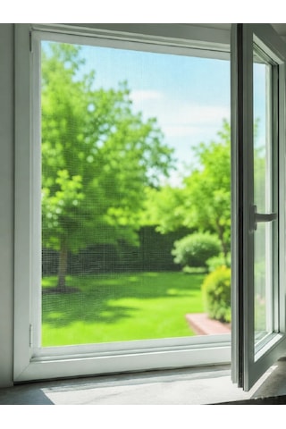 Pencere Ve Balkon İçin Tek Kanatlı Kolay Takılan Sineklik Çok Renkli