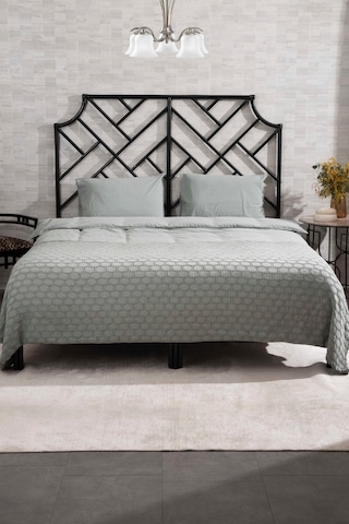 Kaay Stone Wash Pike / Yatak Örtüsü 200x240 Çift Kişilik Aqua