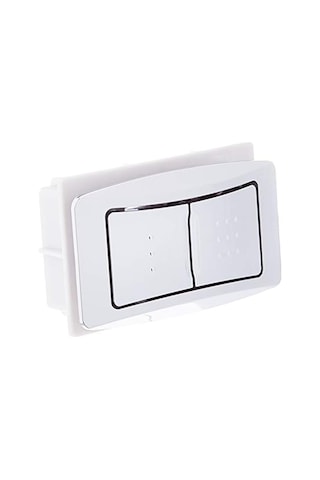 American Standard 7381092-200.0020a Dikdörtgen Tank Üstü Push Button Aktüatör, Bitmemiş