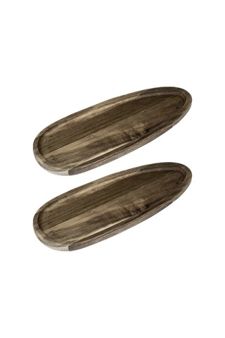 Naturalove Akasya Sunum Tabağı - 2'li / Oval