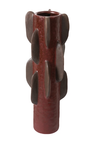 Mudo Home Burgundy Geo Vazo 17x47 Cm Diğer
