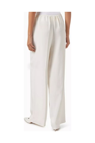 12storeez Relaxed Fit Mulberry Ipek Pantolon, Lastikli Bel İle Lüks Ve Konforlu Stil Krem