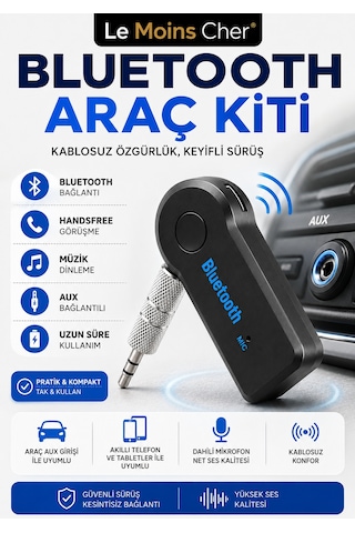 Ford Mustang Mach-e Kablosuz Bluetooth Araç Kiti Aux Bağlantılı Handsfree Adaptör
