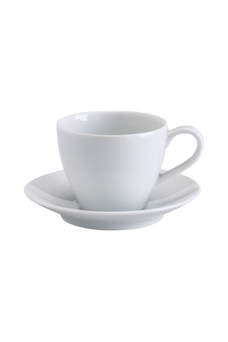 Ikea Vardera Porselen Fincan Ve Tabak 7 Cm 200 Ml Beyaz 2 Parça