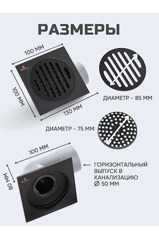 Flexy Style 10 Cm Kuru Tapa Boyalı Duş Drenajı 443777573 Diğer