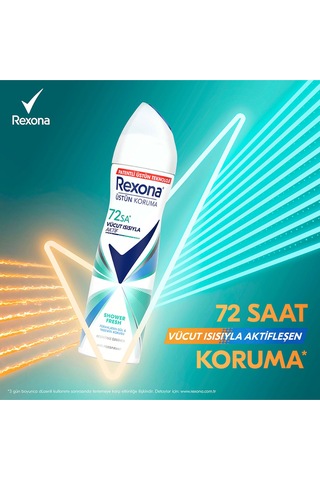Kadın Sprey Deodorant Shower Fresh 72 Saat Kesintisiz Üstün Koruma 150 Mlx3