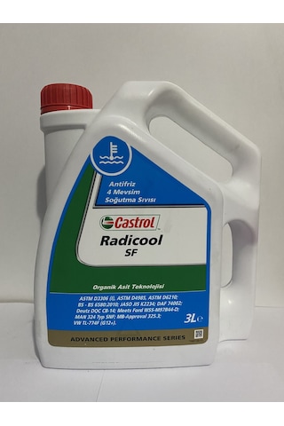 Castrol Radıcool Sf 3Litre Kırmızı Antifriz