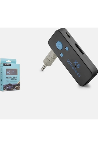 Araçlar İçin Uyumlu Aux Bluetooth X6 Dongle Araç Muzik Receıver+handsfree 1 Adet
