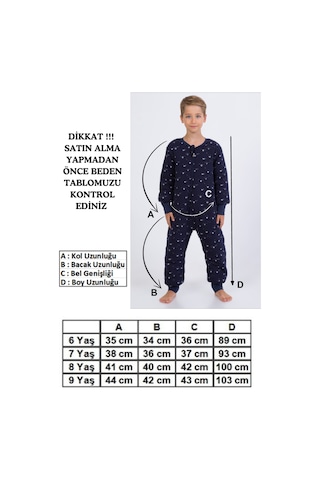 Cantoy Erkek Çocuk Uyku Tulumu Kalın Elyaf Dolgulu Premium Kalite 2.5 Tog Lacivert