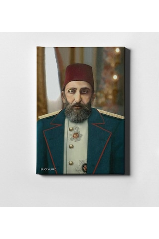 Kişiye Özel Sultan Iı Abdülhamit Han Kanvas Tablo (50 X 70 Cm.) 7