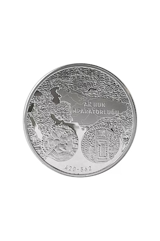 Ak Hun 1 Ons 31.10 Gram Gümüş Sikke Coin 925