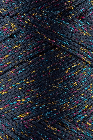 Sensy Multi Sparkle Simli 200 Gr Polyester Makrome Ipi Lacivert 2 Mm-230 M Çanta İpliği