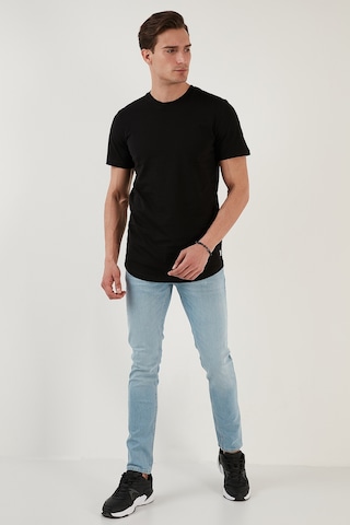 Buratti % 100 Pamuk Regular Fit Bisiklet Yaka T Shirt Erkek T Shirt 5902511 Siyah