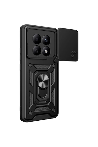 Uray Store Xiaomi Redmi Note 15 4g Pars Lens Yüzüklü Silikon - Siyah