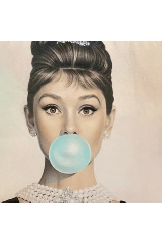 Uretti - Mehtap 4435 - Pop Art Desenli Clutch Çanta - Fil Dişi Bej